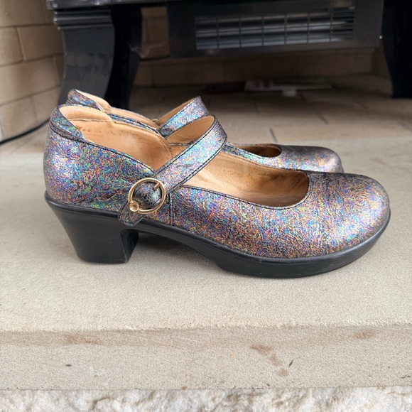 Alegria Multicolor Sparkle Mary Jane Shoes size 39 (9-9.5) - Picture 4 of 9